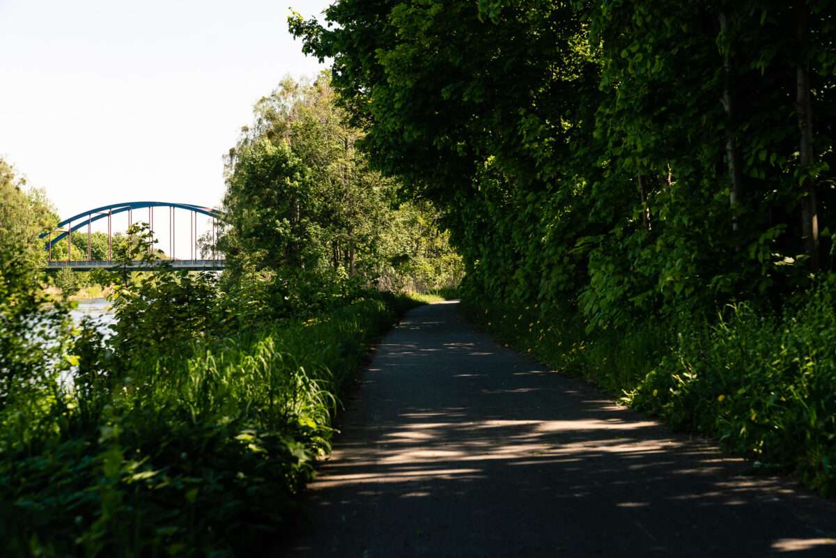 Radweg entlang des 